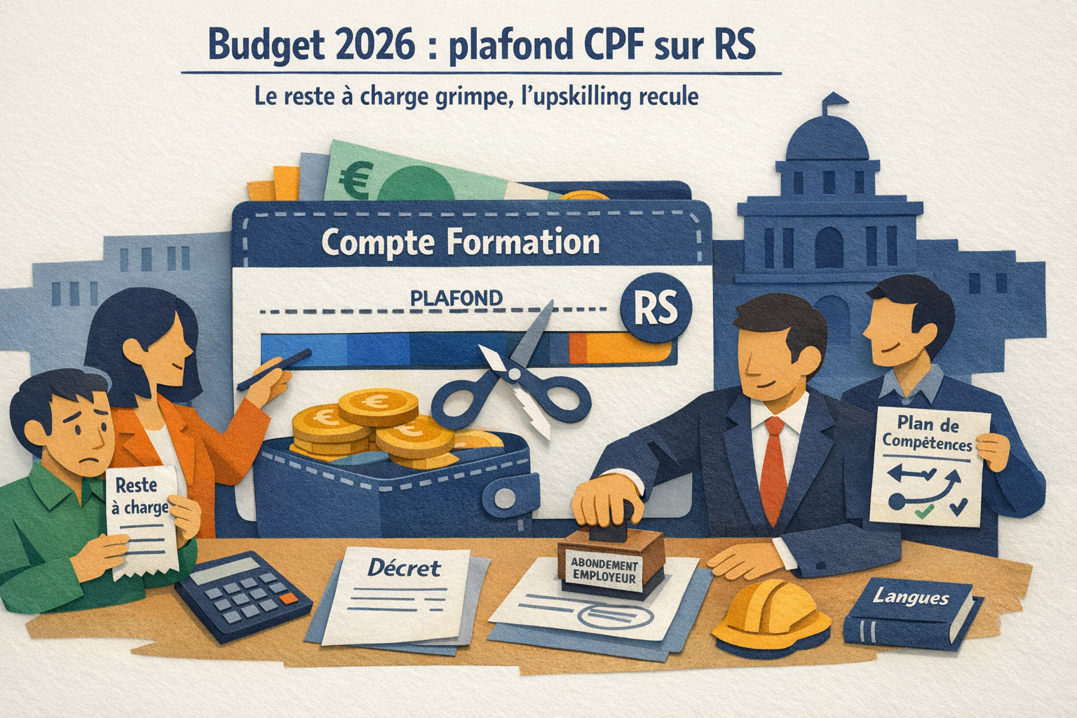 Budget 2026 et CPF : le plafonnement des formations (code RS) risque d’accélérer la perte de compétences